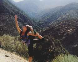 The actress loves traveling, hiking and other adventures, which she often enjoys in her free time.